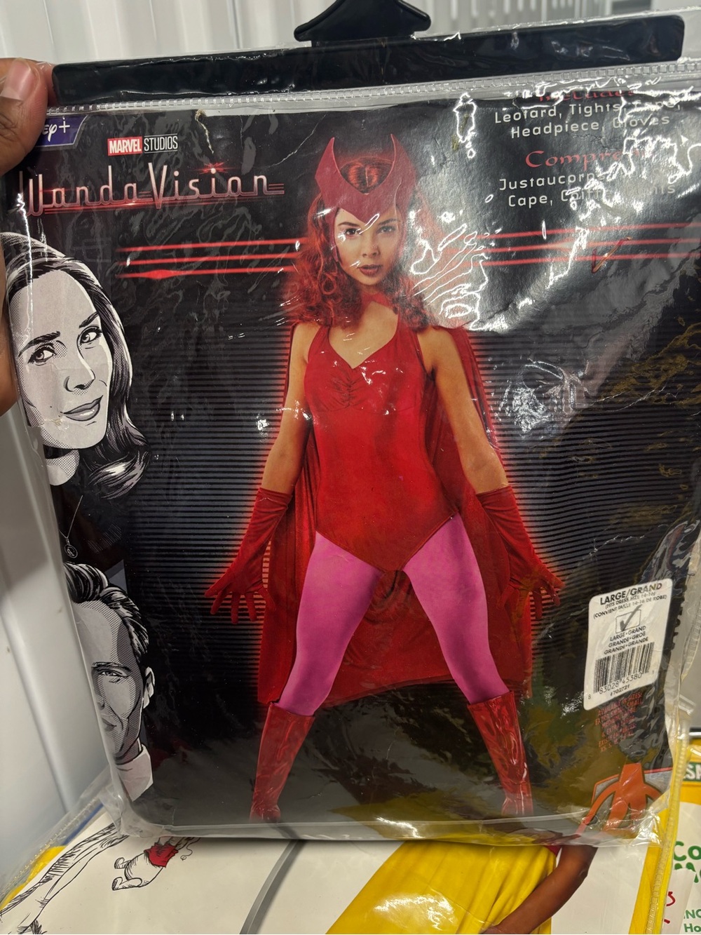 Marvel WandaVision Deluxe Scarlet Witch Woman’s Costume Size L 14-16